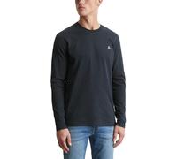 Marc O'Polo Maglia Manica Lunga Uomo Cotone Biologico Girocollo, Blu, XL