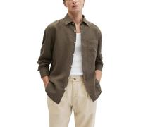 Marc OߴPolo Uomo Camicia in lino a maniche lunghe con colletto Kent