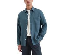 Marc OߴPolo Uomo Camicia in Lino a Maniche Lunghe Regular Fit, Blu (Storm), 3XL