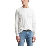 Marc OߴPolo Uomo Maglietta a Maniche Lunghe in Cotone bio con Scollo Rotondo, Bianco (White), M