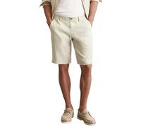 Marc OߴPolo Uomo Pantaloncini in Lino al Ginocchio Leggeri, Beige (Gray Silk), 34