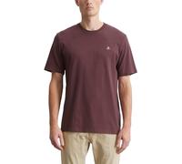 Marc OߴPolo Uomo T-shirt in cotone bio con scollo rotondo, Rosso (Dark Romance), M