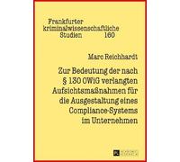 Marc Reichhardt Zur Bedeutung der nach § 130 OWiG verlangten (Copertina rigida)