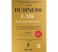 Marc Roche Business Law in Plain English (Tascabile)