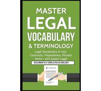 Marc Roche Master Legal Vocabulary & Terminology- Legal Vocabulary I (Tascabile)