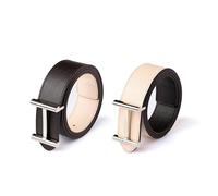 Marc Tchou Cintura in pelle da donna, marrone, 90 cm