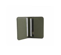 Marc Tchou Porta carte di credito di alta qualità e porta biglietti da visita in pelle con 6 pratici scomparti, elegante custodia per carte di credito in pelle robusta, verde, L10B7, Casual