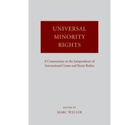 Marc Weller Universal Minority Rights (Copertina rigida)