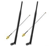 Marca Antenna Kit 5dBi 868MHz 915MHz per SMA Maschio per LoRa SX1276 SX1278 per Arduino IoT Nodo 360 Gradi Omnidirezionale ABS Nero con 2-IPEX UFL Cavi Coax