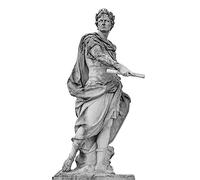 marca generica Imperatore Romano in Bianco e Nero Giulio Scultura Statua di Cesare Poster e Stampe Su Tela Pittura di Arte Della Parete Immagini Decorazione Della Casa Senza Cornice-50X70cm