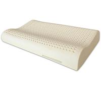 Marcapiuma - Cuscino in Lattice Naturale Modello Doppia Onda - Guanciale Lattice Forato Ultra Traspirante Riposo Naturale e Sano - Massimo Comfort Ergonomico Antibatterico - 100% Made in Italy