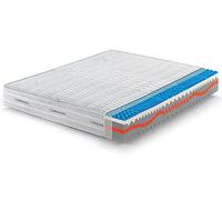 Marcapiuma Materasso Francese Memory 140x205 Alto 25 cm SUNSHINE H2 Medio Dispositivo Medico Ortopedico Ergonomico 11 zone con Rivestimento SILVER Sfoderabile Antiacaro Traspirante 100% Made in Italy