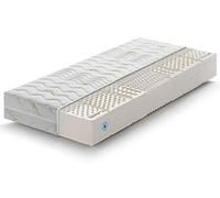 Marcapiuma Materasso Singolo 100% Lattice 90x195 alto 18 cm SEVENLIFE 18 Rigidità H2 Medio/Morbido Naturale 7 zone con Rivestimento ALOE VERA sfoderabile Antiacaro Traspirante 100% Made in Italy