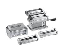 Marcato GS-MULTIPAST Macchina per Pasta Manuale con Accessori, acciaio cromato, Argento