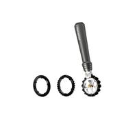 Marcato Pastawheel, Rotella Tagliapasta Powder Grigio, Alluminio Anodizzato, 15x3x3 cm, Taglio Preciso, Design Elegante