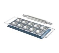 MARCATO Ravioli Tablet, Stampo per Ravioli Powder Blu, Alluminio Anodizzato, 20x10x2 cm, Preparazione Facile, Design Elegante