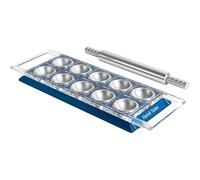 Marcato, RT-BLU, Stampo per Ravioli con Mattarello, Alluminio, Blu.