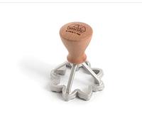 Marcato Stampo per Ravioli e Biscotti, Forme per Ravioli, Formine per Biscotti, in Legno Massello e Alluminio Prossofuso, Stampino a Fiore da 70 mm