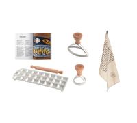 Marcato Set ravioli fatti in casa con raviolatore e stampi
