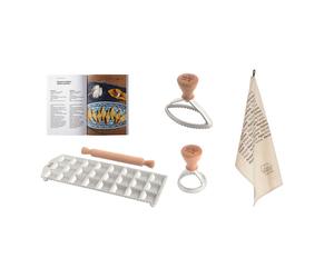 Marcato Set ravioli fatti in casa con raviolatore e stampi