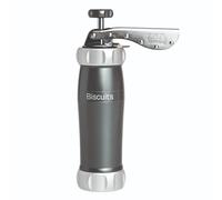 MARCATO Sparabiscotti, Macchina per Biscotti Biscuits Powder Grigio, Alluminio Anodizzato, Diverse Forme, 25x10x5 cm, Facile da Usare, Linea Premium.
