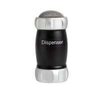 Marcato Spargi Zucchero a Velo, Settaccio da Cucina, Spargicacao in Polvere, anche per Farina e Spezie, in Alluminio, Made in Italy. Modello: Dispenser, Nero, Linea Premium.