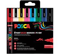 Marcatore a base d'acqua Uni Posca PC5MBR - punta brush 1.0 - 4.0mm