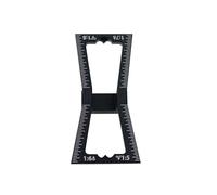 Marcatore a coda di rondine per lavorazione del legno, in lega di alluminio, modello per marcatura a coda di rondine, 1:5 e 1:8, con scala, strumenti fai da te, lavorazione dei metalli di precisione