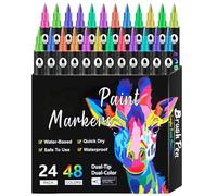 Marcatore A Doppio Lato -marcatori A Doppio Lato Per La Colorazione | Donazione Di Requisiti Artistici Set Con Pizzo Fine E Larga, Penne Schizzi Impostate Per Adulti E Bambini, Marcatori Di Disegno Pe