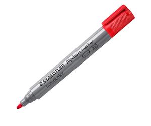 Marcatore a Secco Lumocolor Flipchart 356 - Punta Tonda - 2 mm - 356-2 (Rosso)