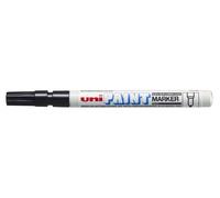 Marcatore a vernice Uni-ball PX-21 - Punta acrilica da 08-12 mm - Permanente su tutte le superfici - Resistente alla luce e all'acqua - Corpo in alluminio - Nero
