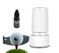 Marcatore di francobolli resistenti a palline da golf auto-ecurreur, accessorio per identificazione originale | Buffer di inchiostro portatile, soluzione rapida utilizzata durante le competizioni o ad