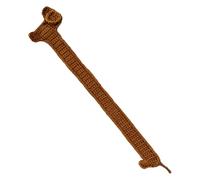 Marcatore Di Libri Del Cane All'uncinetto Fatto A Mano - Marcatore Del Libro Del Cane Marrone A Maglia Accessorio Alzacristallo Animale Per Lettura, Diario, Album Di Ritaglio, Amanti