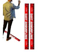 Marcatore di linea di lancio delle freccette, marcatore di linea del piede, 2 pezzi, adesivo per pavimento, accessori da gioco adesivi riposizionabili, per bar, garage, ufficio, zona relax e