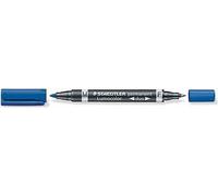 Marcatore doppia punta Staedtler Lumocolor permanent duo 348 0,6-1,5 mm blu - 348-3 NEW