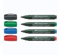 Marcatore FABER CASTELL punta tonda Blu - 12 pz.