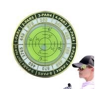 Marcatore Palla da Golf con Livella - Dispositivo Portatile per Allineamento Putt | Livello A Bolla Orizzontale E Marcatore Di Palla - Per Golfisti Adulti Uomini Allenamento Del Golf All'Aperto E Prat