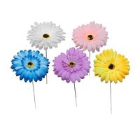 Marcatore per etichette a palo per decorazione paesaggistica di lunga durata progettato con materiali in fibra tessuta e base in filo robusto 5 indicatori da giardino in filo di ferro