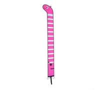 Marcatore per immersioni subacquee, galleggiante segnalatore subacqueo, a forma di anguilla in nylon SMB con strisce riflettenti per la sicurezza subacquea per la superficie (rosa)