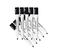 Marcatore per lavagna bianca Q-Connect punta tonda 2-3 mm nero KF26035-10 pezzi.