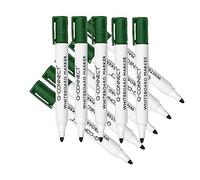 Marcatore per lavagna bianca Q-Connect punta tonda 2-3 mm verde KF26009-10 pezzi.