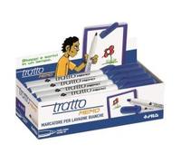 Tratto MEMO 854001 - Pennarello a secco punta tonda, blu, 12 pezzi