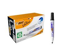 BIC MARCATORE PER LAVAGNE MARKER VELLEDA ECOLUTIONS NERO PUNTA 1,5 MM. CONF. 12 PEZZI**PUOI PAGARE ANCHE ALLA CONSEGNA!!!**