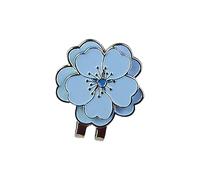 Marcatore per palline da golf a forma di fiore, in lega di zinco, accessorio portatile per individuare la palla e gioielli alla moda, Misura unica, come descritto