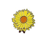 Marcatore per palline da golf a forma di fiore, in lega di zinco, accessorio portatile per individuare la palla e gioielli alla moda, Misura unica, come descritto