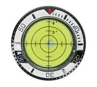 Marcatore per palline da golf - Lettore verde portatile, 3,5 x 3,5 cm, aiuto professionale per l'analisi del corso, strumento di allenamento in lega di zinco con due letture, accessorio sportivo