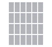 Marcatore per scansione 3D Adesivo forte e altamente riflettente Diametro interno 6 mm Diametro esterno 10 mm 1200 pezzi per acquisizione del movimento 3D e analisi dell'andatura