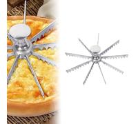 Marcatore per torta, taglierina per torta intera, taglierina per torte 5/6/7/8/9/10/12 fette e torta marcatore in lega di alluminio e divisore per porzioni, inserto divisore per torta, separatore per