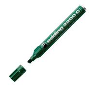 Marcatore EDDING 2200C VERDE Punta a Scalpello (10 Pz) Marcatore permanente