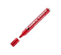Marcatore permanente 2200C - punta a scalpello - da 1 a 5 mm - rosso - Edding